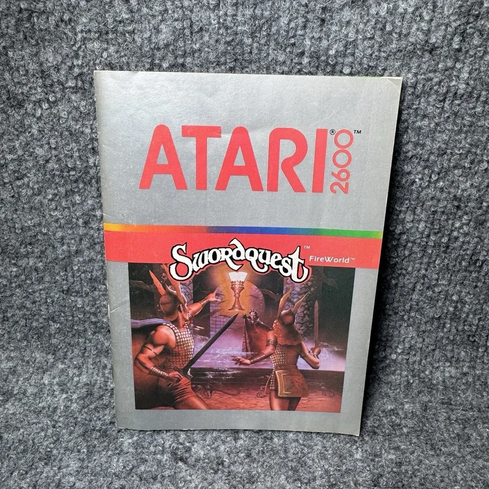 Atari 2600: Swordquest Fire World Manual, Poster & Comic ONLY DC Comics Good Con
